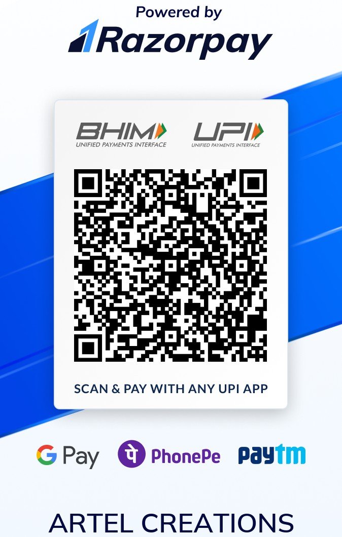 Artel Creations Razorpay UPI QR Code